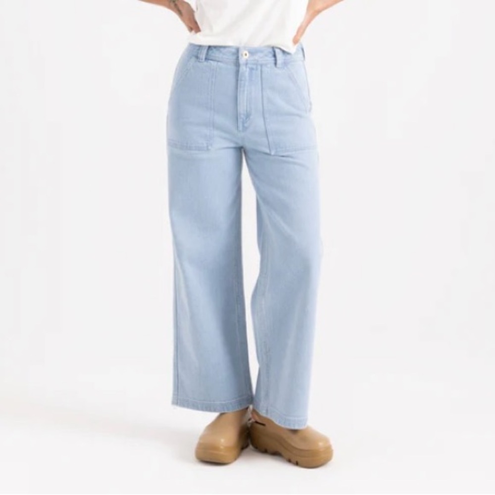 Roark Light Blue Flare & Wide Leg Jeans